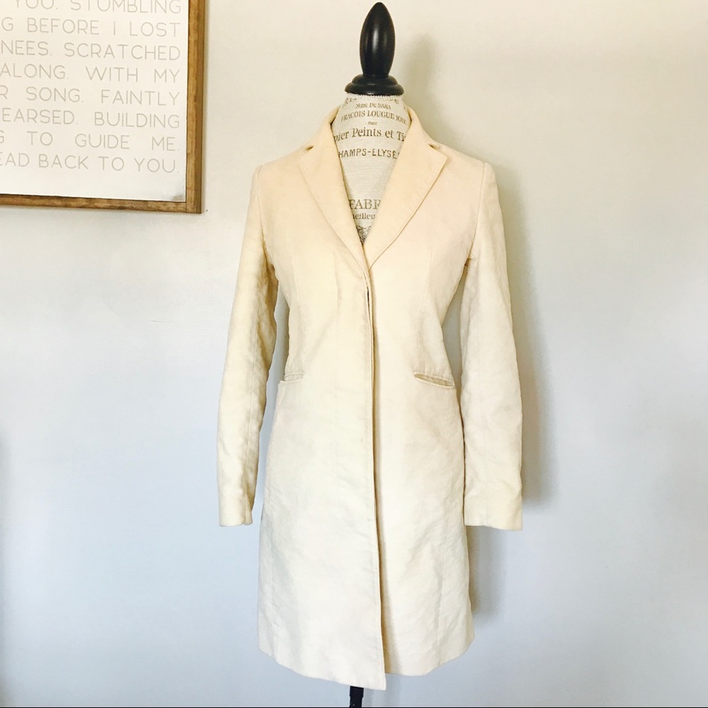 Vintage Small Banana Republic ivory coat - Picture 2 of 7